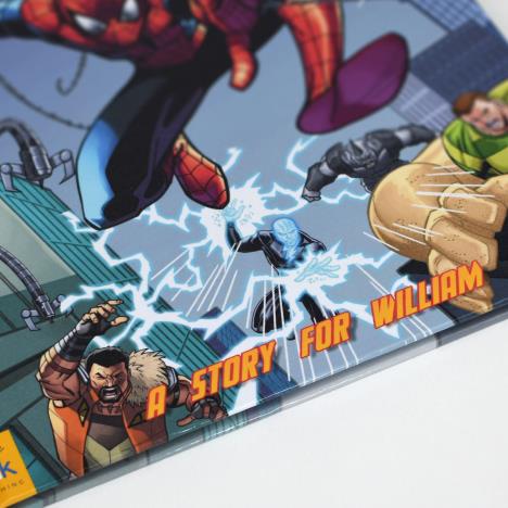 Personalised Marvel Spiderman Beginnings Hardback Story Book Extra Image 2